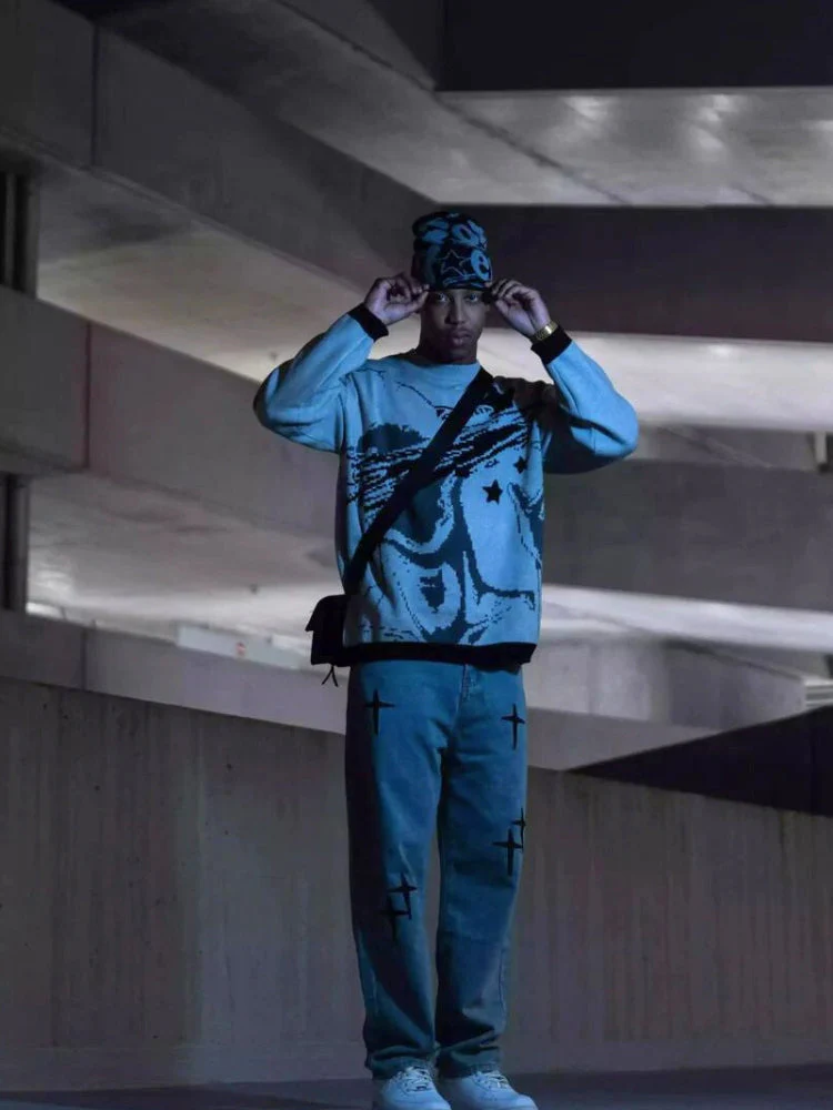 Y2K DCRB Knit Sweater - Image 3